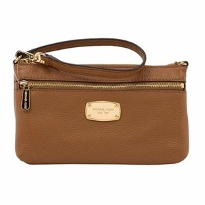 Michael Kors Large Leather Wristlet